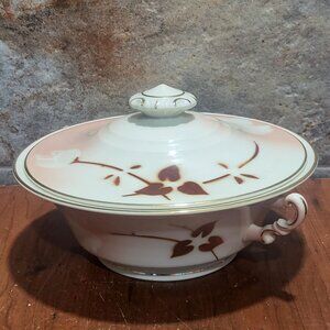 Vintage Syracuse China Madam Butterfly Round Covered Vegetable Bowl